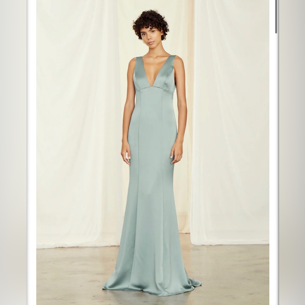 Amsale Leif Dress in Slate